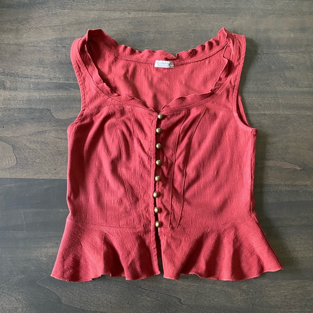 Free People Peplum Corset Top